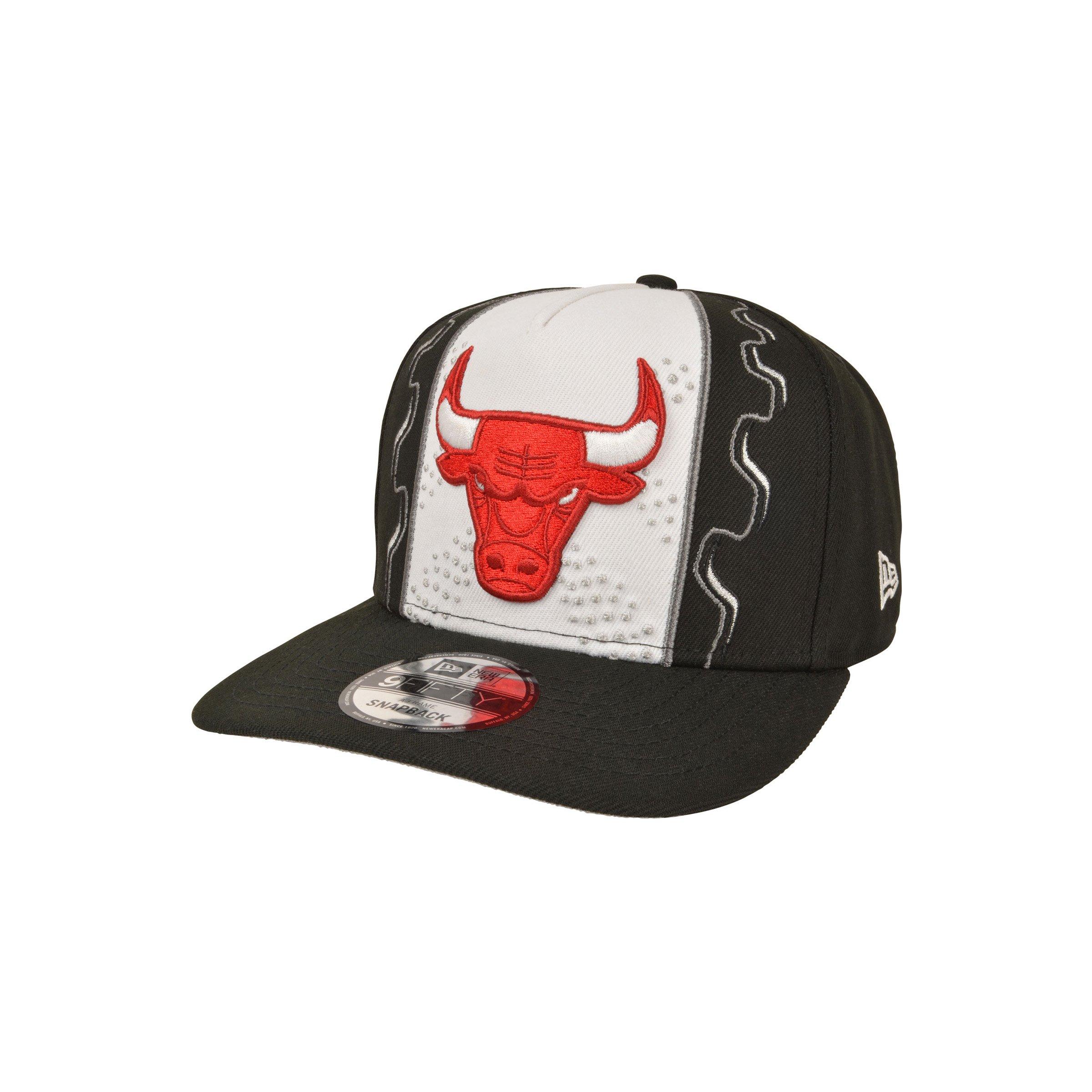 New Era Chicago Bulls 9FIFTY A-Frame Space Jam Jordan 9 Snapback Hat - White/Black/Red - WHITE/BLACK/RED
